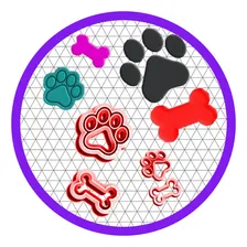 Kit De Cortadores Patrulha Canina Osso E Pata - 3 E 5 Cm Foto  mini 1