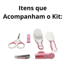 Kit de cuidado para bebês Kit Higiene Bebê Infantil 6 Peças Kit Higiene Bebê 6 Peças rosa - x 6 Foto mini 4