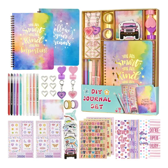 Kit de diário Oihew DIY para meninas de 8 a 12 anos C Foto 1