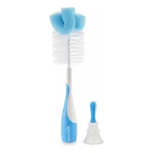 Kit De Escova Munchkin Limpeza Mamadeiras Azul 2 Unidades Foto mini  2