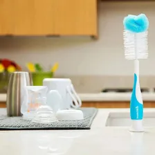 Kit De Escova Munchkin Limpeza Mamadeiras Azul 2 Unidades Foto mini  3