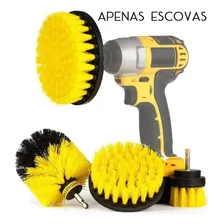 Kit De Escovas Para Limpeza Pesada Parafusadeira 3 Peças Foto mini 1