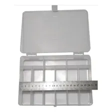 Kit De Estojo Porta Isca Black Pearl Extreme - 9 Divisórias Cor 2 Unidades - Transparente - 2 Unidades Foto mini  2