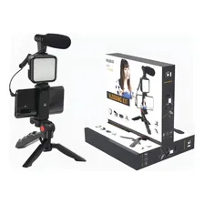 Kit De Filmagem E Fotografia Foto E Video Vlog C/ Microfone 127/220V Foto mini 2