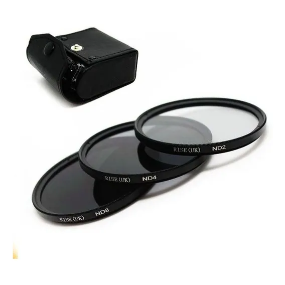 Kit De Filtro Nd2 + Nd4 + Nd8 + Case 72mm Nikon Sony Canon Foto 1