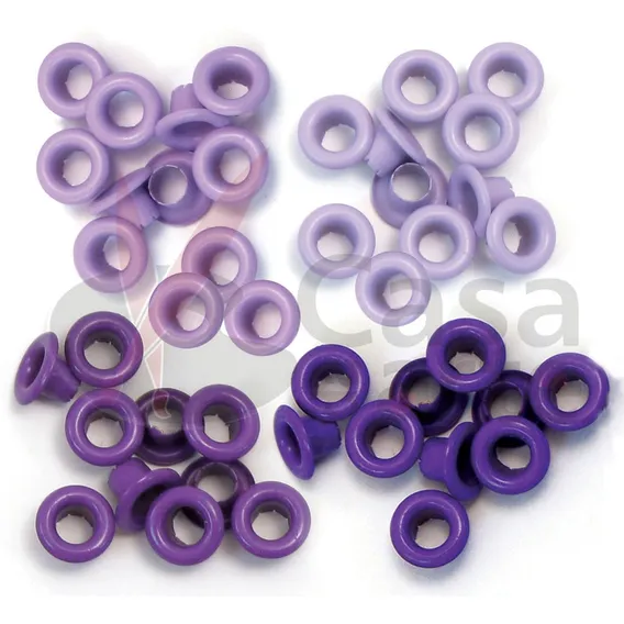 Kit De Ilhóses Wer Memory Keepers Standard Tons De Roxo C/60 Foto 1