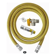 Kit de para gás encanadoGlobalflex kit Mangueira Gas encanado com 5 peças. Foto mini 1