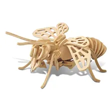 Kit de kit de construção Puzzle 3D Puzzle Honeybee Wood Craft Foto mini 1