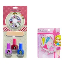Kit De Maquiagens Infantis + Unhas + Necessaire Bz99 Foto mini 3