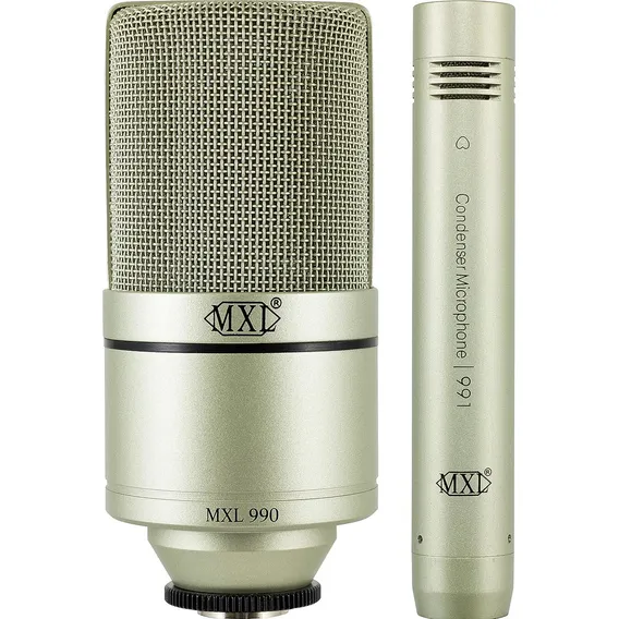 Kit De Microfone Condensador Para Estúdio Mxl 990 + 991 Foto 1