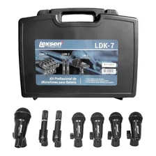 Kit De Microfones Para Bateria Lexsen Ldk-7 Com 7 Microfones Cor Preto Foto mini 1