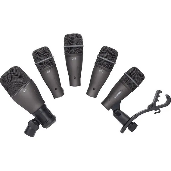 Kit de microfones Samson Dk-705 para bateria, suportes e estojo Foto 1