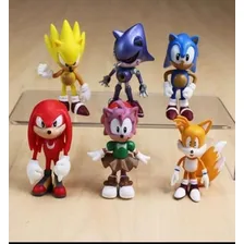 Kit De Miniaturas Bonecos Action Figure Sonic 7cm A2 Foto mini 2