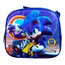 Kit De Mochila Escolar Kit Mochila Rodinhas 3d Kit 3 Peças Sonic 3d Rodinhas Com Design Sonic - Azul Foto mini 4