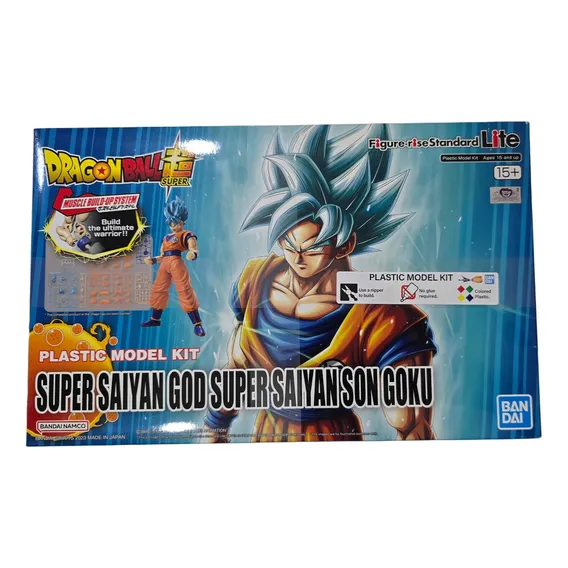 Kit de modelos Bandai Dragon Ball Goku God Foto 1