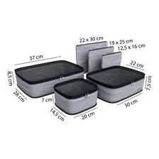 Kit De Organizadores Roupa Objetos Para Mala Bagagem Viagem Foto mini  2
