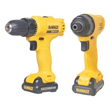 Kit De Parafusadeiras Dewalt - Bivolt / 12v / Dck201c2 Cor Amarelo Foto mini  2