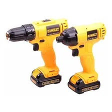 Kit De Parafusadeiras Dewalt - Bivolt / 12v / Dck201c2 Cor Amarelo Foto mini  3