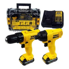 Kit De Parafusadeiras Dewalt - Bivolt / 12v / Dck201c2 Cor Amarelo Foto  mini 1