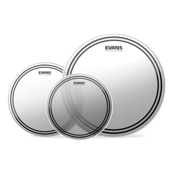 Kit De Peles Fusion Evans Ec2s Porosa Etp-ec2sctd-f Foto 1