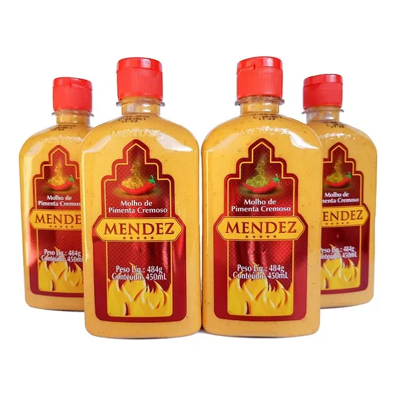 Kit De Pimenta Mendez Cremosa 450ml 4 Unidades Foto 1