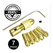 Kit De Pinças Micro RetĂfica E Mandril Para Motor C/ 7 Pçs Foto mini 3