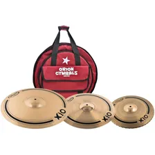 Kit De Pratos Orion X10 Spx80 Com Crash 17¨, Hihat Mastersou Foto  mini 1