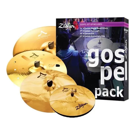 Kit De Pratos Zildjian Ac0801g Gospel A Custom Foto 1