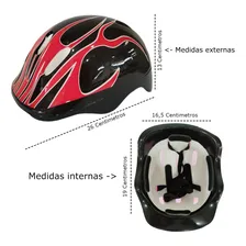 Kit De Proteção Skate Infantil Rosa Patins Bicicleta Cor Rosa Star Pink Foto mini 3