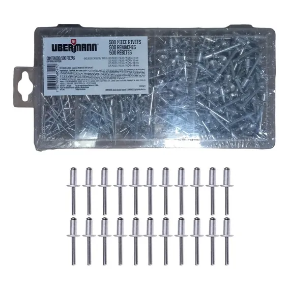 Kit De Rebites Com 500 Unidades Ubermann Foto 1