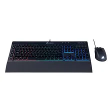 Kit de teclado e mouse gamer Corsair K55 + Harpoon RGB Inglês de cor preto Foto mini  3