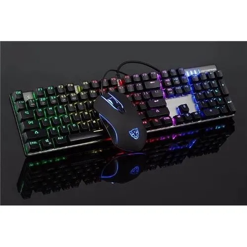 Kit de teclado e mouse gamer Motospeed CK888 Foto 1