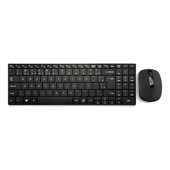 Kit De Teclado E Mouse Sem Fio Multilaser Tc202 Cor Preto Foto 1