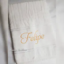 Kit De Toalhas De Banho Para Casal Bordada Personalizado Foto mini 3