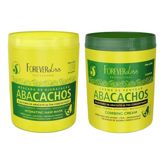 Kit De Tratamento Cacheadas Abacachos 950gr - Forever Liss Foto 1