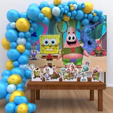 Kit Decoração De Festa Infantil Kamp Koral Bob Esponja G Foto mini 1
