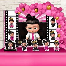 Kit Decoração De Festa Infantil Poderosa Chefinha Morena 2 M Foto mini 1