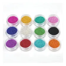 Kit Decoração Pedrarias De Unhas Caviar Coloridas Pedras Foto mini 1