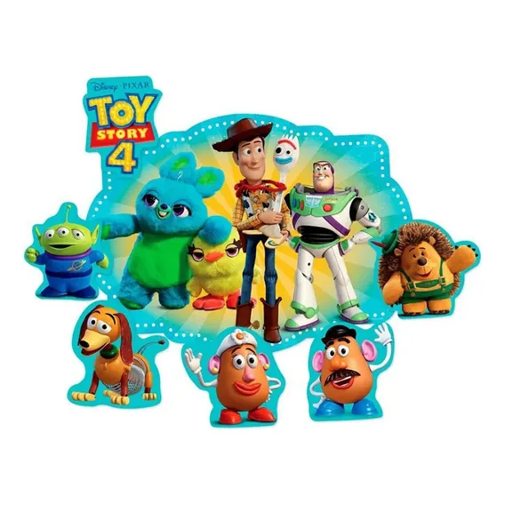 Kit Decorativo Com Festa Toy Story 4 - 4 Unidades - Regina Foto 1