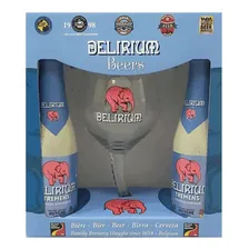 Kit Delirium Tremens - 2 Garrafas 330ml Com 1 Taça Delirium Foto mini 1