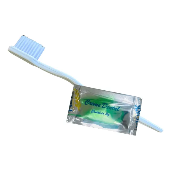 Kit Dental Escova Dente Descartavel Creme Dental 500 Und Foto 1