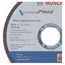 Kit Disco De Corte Aço E Inox 4.1/2 1,0mm Bosch 50 Pecas Foto mini 2