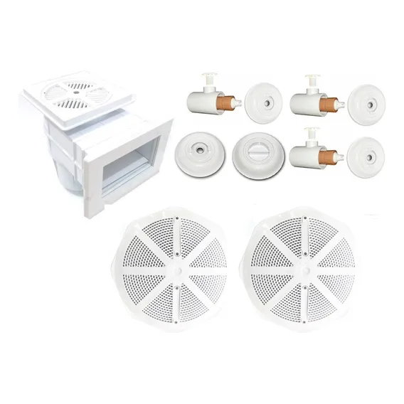 Kit Dispositivos Skimmer Para Piscina De Alvenaria Com Hidro Foto 1