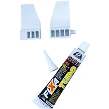 Kit Dobradiça Tampa Móvel Lavadora Consul Brastemp Com Cola Foto  mini 1