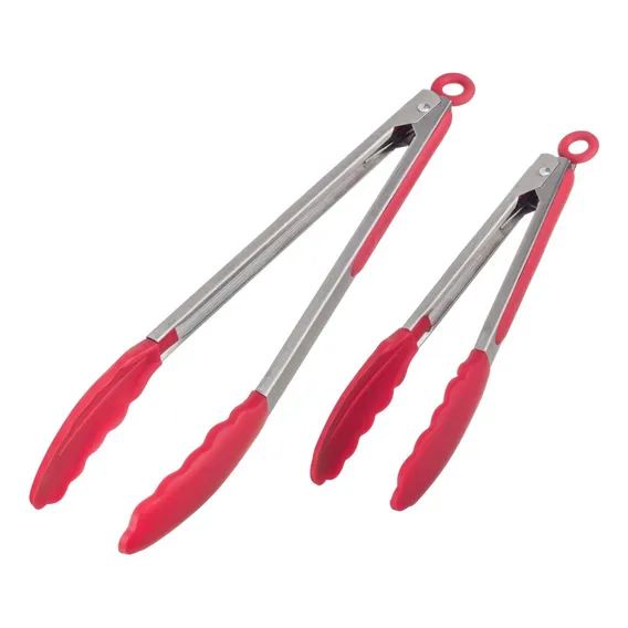 Kit Dois Pegadores De Silicone Pequeno E Grande Vermelho Foto 1