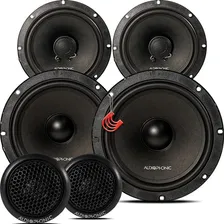 Kit Duas Vias Audiophonic Kn 650 + Audiophonic Coaxial Cn650 Cor Preto Foto mini 1