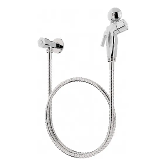 Kit Ducha HigiĂȘnica FlexĂvel BidĂȘ Registro Inox 1,2m Blukit Foto 1