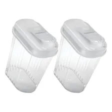 Kit Dupla Açucareiro Ou Farinheira Em Plástico Cristal 460ml Foto  mini 1
