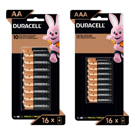 Kit Duracell Com 16 Pilhas Aa E 16 Pilhas Aaa Foto 1