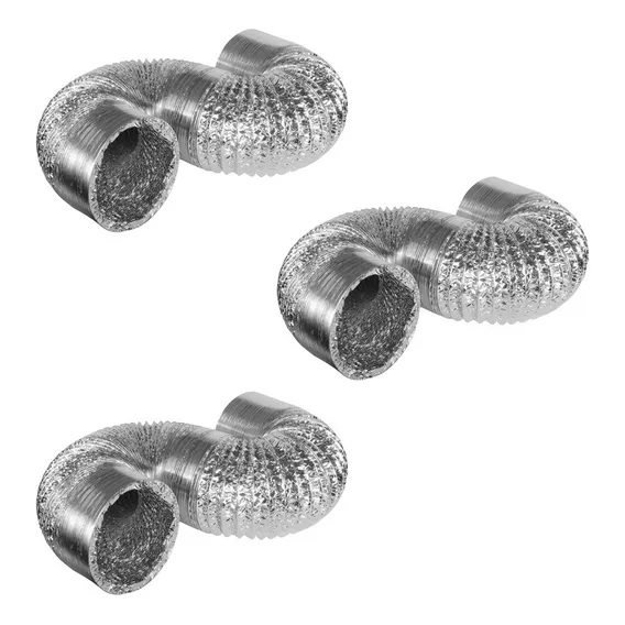 Kit Duto Flexível Alumínio 125mm 3 Metro Cultivo Cozinha Foto 1